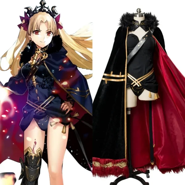 Fate/Grand Order Cosplay Costume Fgo Ereshkigal Cosplay Full set Uniform with Robe Costume Halloween Carnival Women