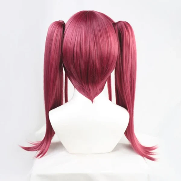 VTuber Houshou Marine Wig Hololive Girls Youtuber Cosplay Long Straight Ponytails Synthetic Hair Role Play + Wig Cap - Image 5