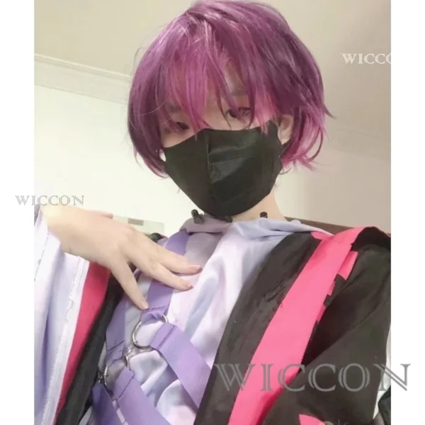 Vtuber Uki Violeta Cosplay Costumes Cute Yutuber Suit Anime Clothing Halloween Carnival Uniforms Custom Made full set wig - Image 6