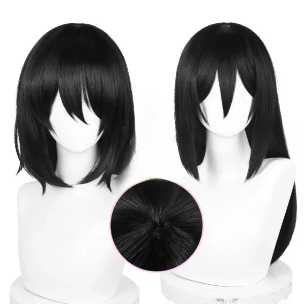 Anime Titan Mikasa Ackerman Cosplay Wig Black Women Mikasa Wigs Heat Resistant Synthetic Hair Halloween Party Wigs