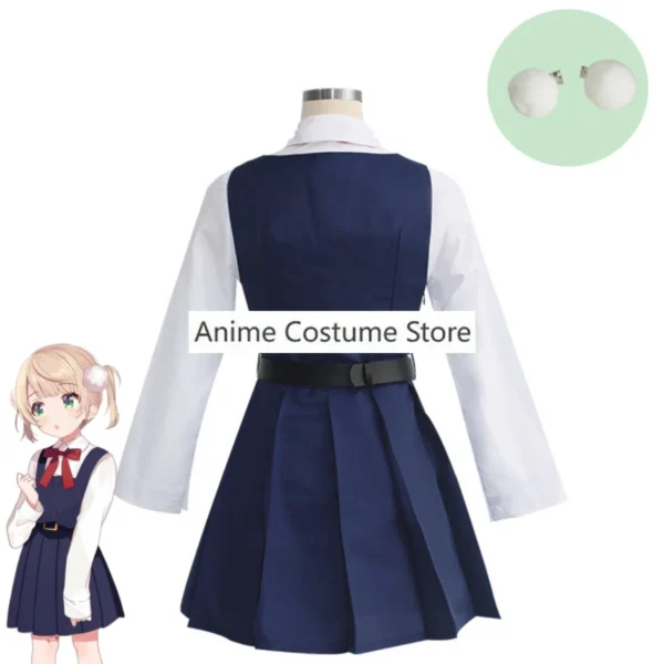 Anime Virtual YouTuber VTuber Shigure Ui Cosplay Costume Japanese Lovely JK Uniform Dress Wig Woman Kawaii Campus Sailor Suit - Image 5