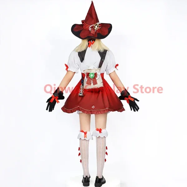 Genshin Impact Klee new skin Cosplay Costume Uniform Jacquard Fabric Anime Chinese Style Halloween Costumes for Women Game - Image 4