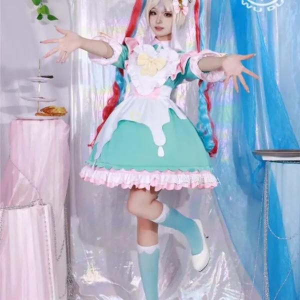 Game Needy Girl Overdose KAngel Cosplay Needy Girl Overdose Ame Chan Cosplay Costume Lolita Maid Dress Party Costume Anime Cos - Image 3