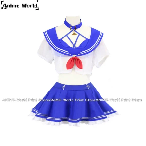 《Custom Size》VTuber Shylily Sailor Suit Swimsuit Cos Cosplay Costume Halloween Christmas Party Uniform Custom Made Any Size