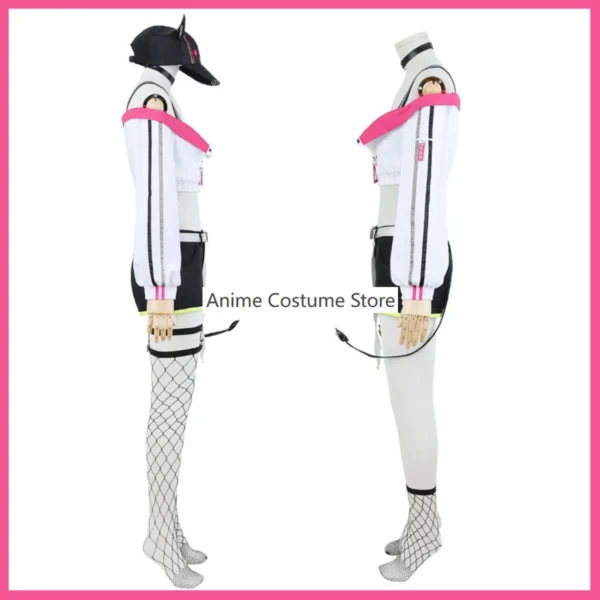 Anime VTuber Virtual YouTuber Hololive Tokoyami Towa Cosplay Costume Wig Strapless Tops Boot Woman Sexy Kawaii Carnival Suit - Image 4