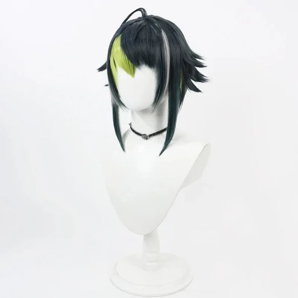 Vtuber Inami Rai Cosplay Wig Short Mixed Heat Resistant Synthetic Hair Halloween Party Role Play Carnival Headwear + Wig Cap - Image 3