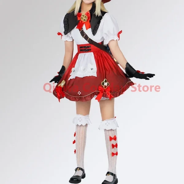 Genshin Impact Klee new skin Cosplay Costume Uniform Jacquard Fabric Anime Chinese Style Halloween Costumes for Women Game - Image 2