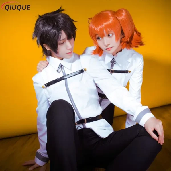 Hot Game Fate Grand Order Cosplay Gudako Grand Master Fujimaru Ritsuka Cosplay Costume School Uniforms Cloak Halloween Costumes