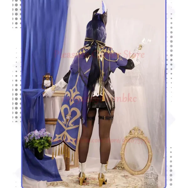 Clorinde Cosplay Costume Genshin Fontaine Impact Clorinde Cosplay Dress uniform Champion Duelist Wig Hat Uniform Cloak Full Set - Image 3