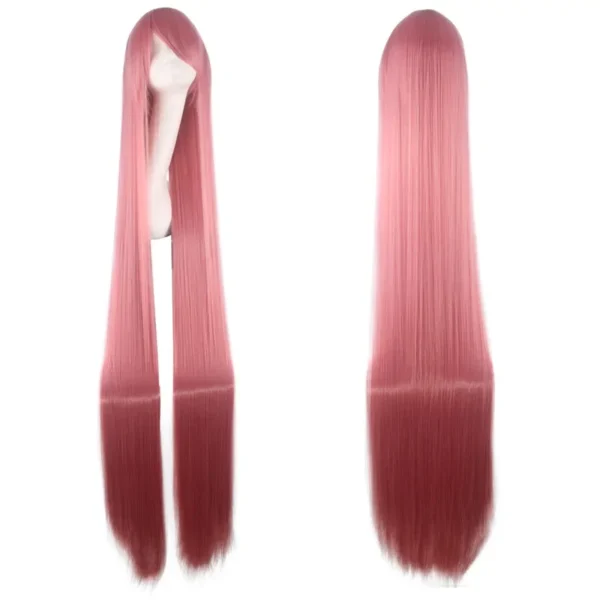 100cm Colourful Wig Long Staight Cosplay Anime Costume Party Wigs Synthetic Heat Resistant Wig - Image 6