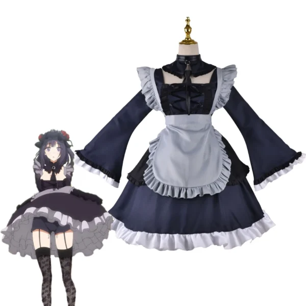 Anime My Dress Up Darling Marin Kitagawa Cosplay Costume Maid Cosplay Dress Halloween Kitagawa Marin Kuroe Shizuku Full Set - Image 2