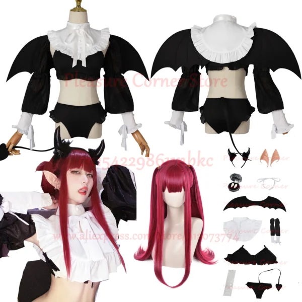 Anime Rizu Kyun Marin Kitagawa Cosplay Costume My Dress Up Darling Cosplay Full Set Cosplay Bikini Kuroe Shizuku Wig Set