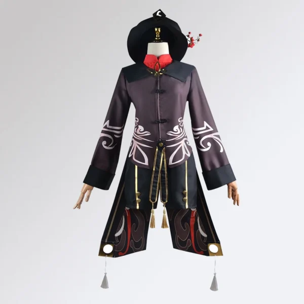 Impact Hutao Cosplay Costume Shoes Uniform Wig Chinese Style Halloween Costumes for Women Game Hu Tao - Image 2