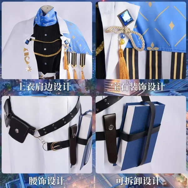 Hololive VTuber Luxiem Ike Eveland Cosplay Costumes Halloween Carnival Party Role Play Uniforms - Image 3