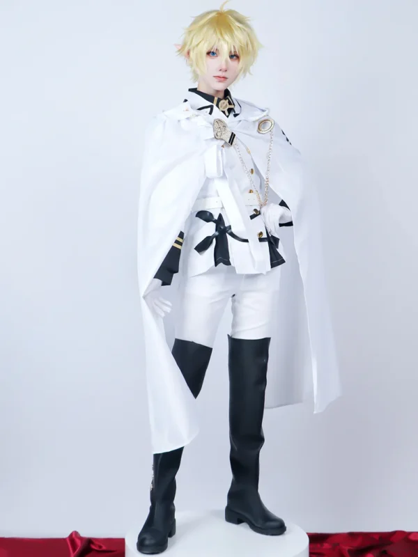 Anime Seraph of The End Hyakuya Mikaela Cosplay Costume Hyakuya Mikaela Suit Uniform Halloween Party Role Play Outfit for Men - Image 2