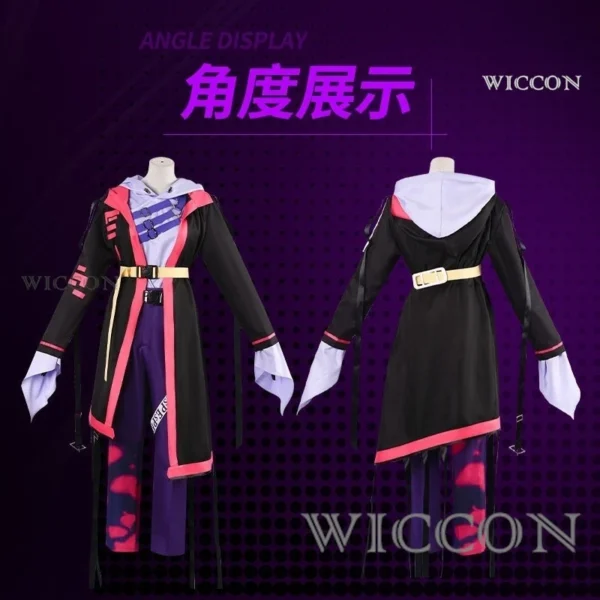 Vtuber Uki Violeta Cosplay Costumes Cute Yutuber Suit Anime Clothing Halloween Carnival Uniforms Custom Made full set wig