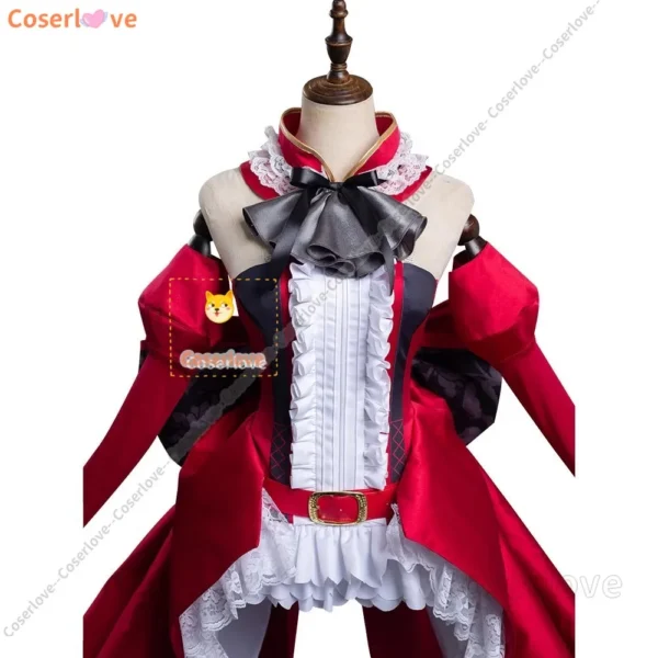 Tristan Cosplay Costume Fate/Grand Order Wig Red Hair Halloween Fancy Stage Performance Props Performance Red Dress - Image 2