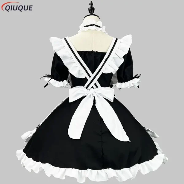 Japanese Maid Uniform Lovely Girl Student Lolita Dress Cosplay Costume Sweet Cute Cat Cafe Princess Harajuku Kawaii Lingerie - Image 3