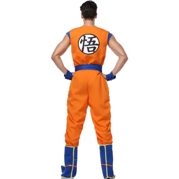 Adult Man Halloween Japanese Anime Son Goku Cosplay Costume Superheroes Role Play Orange Jumpsuit Fancy Dress Up - Image 2