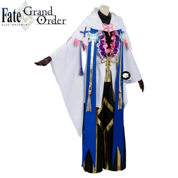 Fate Grand Order Caster Merlin Ambrosius Carnival Cosplay Costume Full Set Free Shipping - Image 3