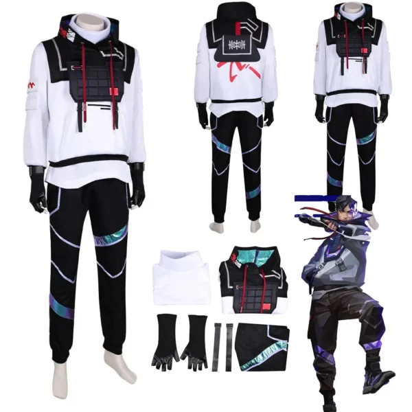 Game Valorant Deadlock ISO GEKKO Kiljoy Deadlock Cosplay Costume Adult Men Golves Outfits Male Roleplay Fantasy Fancy Clothes - Image 2