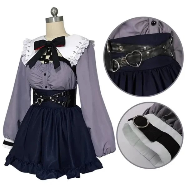 Anime Vtuber Kuzuha Sanya Cosplay Costume Women Dress Outfits Halloween Carnival Customize - Image 3