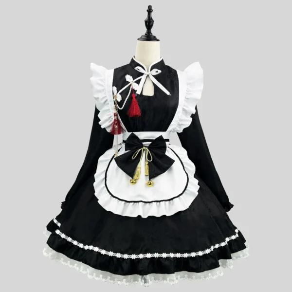 Chinese Style Maid Lolita Cosplay Costume S-5XL Women Cheongsam Dress Halloween Party Waitress Role Play Animation Show Dropship - Image 6