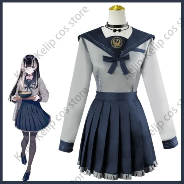 Anime Virtual YouTuber Juufuutei Raden Cosplay Costume VTuber Hololive Wig Japan South Korea JK School Uniform Woman Lovely Suit - Image 2