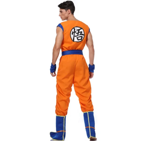 Adult Man Halloween Japanese Anime Son Goku Cosplay Costume Superheroes Role Play Orange Jumpsuit Fancy Dress Up - Image 3