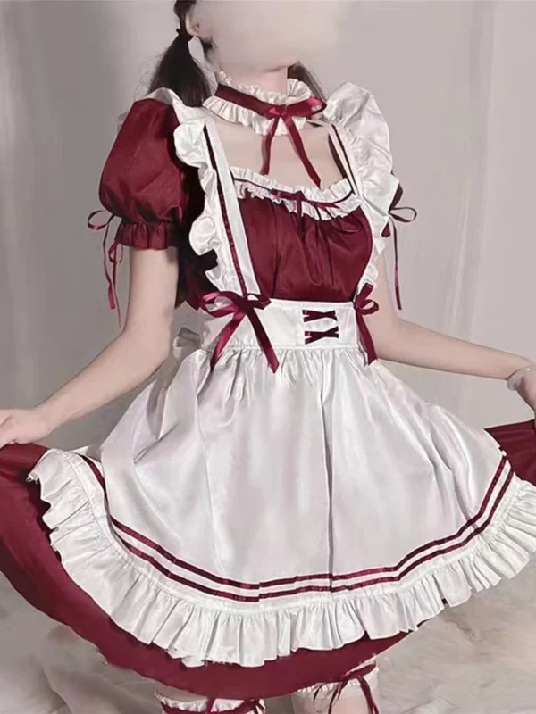 Low Chest Maid Costume Lolita Sexy Lolita Anime Cute Japanese Soft Girl Suit Genshin Impact Cosplay Blessing Of Inhabitants Use - Image 5