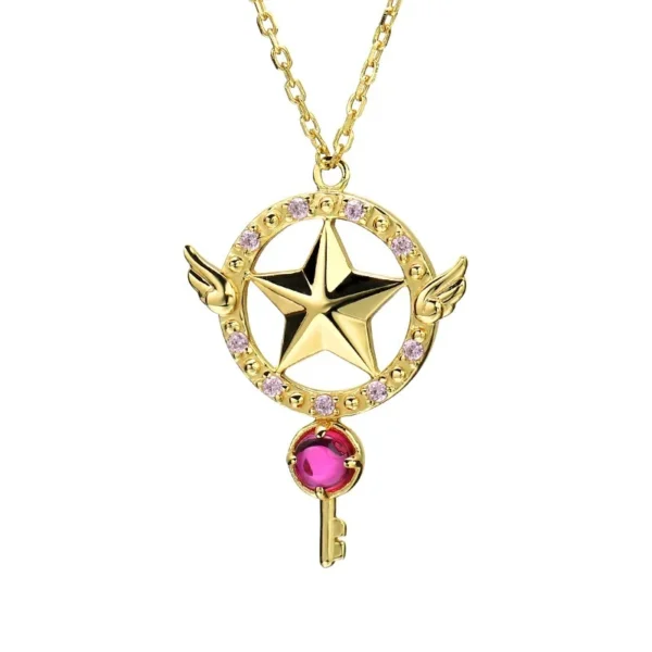 Anime Sailor Moon Necklace Love Wings Magic Stick Pendant Necklace Girl Jewelry Gift Cosplay Prop Choker - Image 3