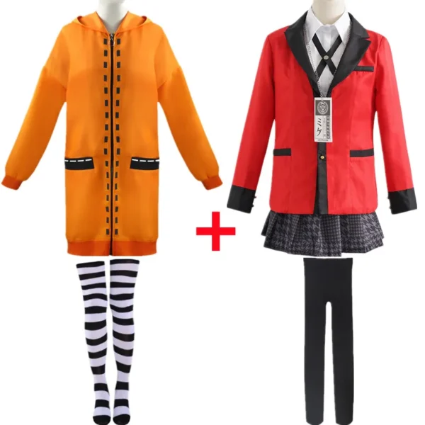 Anime Kakegurui Yomotsuki Runa Cosplay Costume Coat Jk School Girls Uniform Jacket Hoodie Halloween Carnival Clothes - Image 5