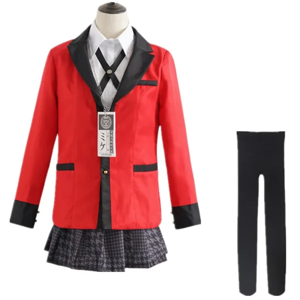 Anime Kakegurui Yomotsuki Runa Cosplay Costume Coat Jk School Girls Uniform Jacket Hoodie Halloween Carnival Clothes - Image 4