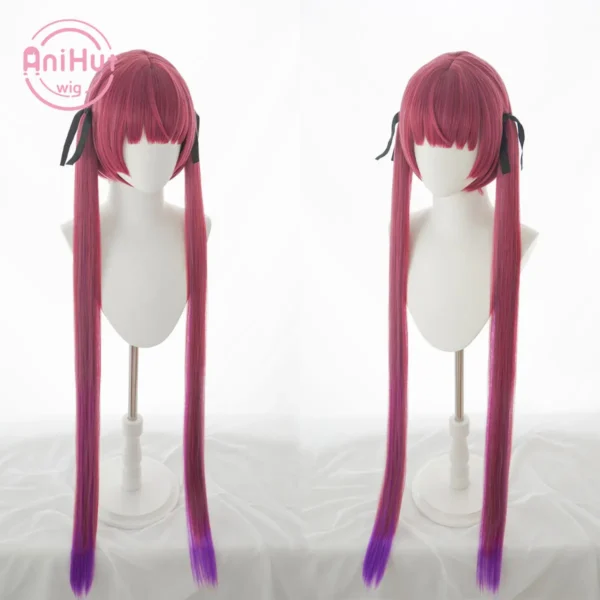 【AniHut】Youtuber Hololive Houshou Marine VTuber Red Cosplay Wigs SIX VER. Heat Resistant Synthetic Cosplay Hair Houshou Marine - Image 6