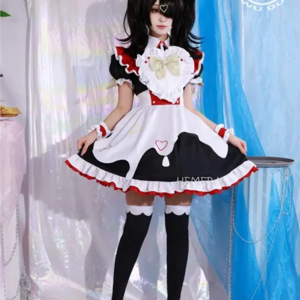 Game Needy Girl Overdose KAngel Cosplay Needy Girl Overdose Ame Chan Cosplay Costume Lolita Maid Dress Party Costume Anime Cos - Image 6