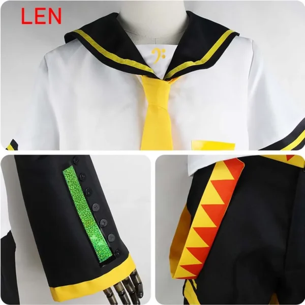 Anime Rin Len Cosplay Costume Len Rin Cosplay Len Costume Kagamine JK Uniform for Halloween Comic Con Outfits - Image 4