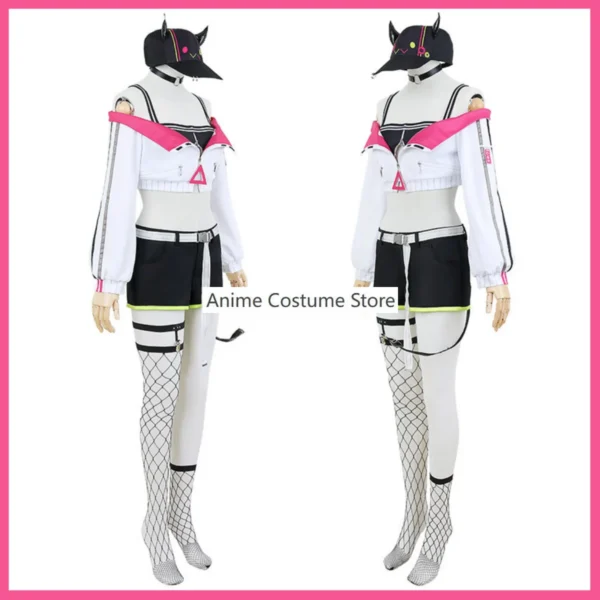 Anime VTuber Virtual YouTuber Hololive Tokoyami Towa Cosplay Costume Wig Strapless Tops Boot Woman Sexy Kawaii Carnival Suit - Image 3