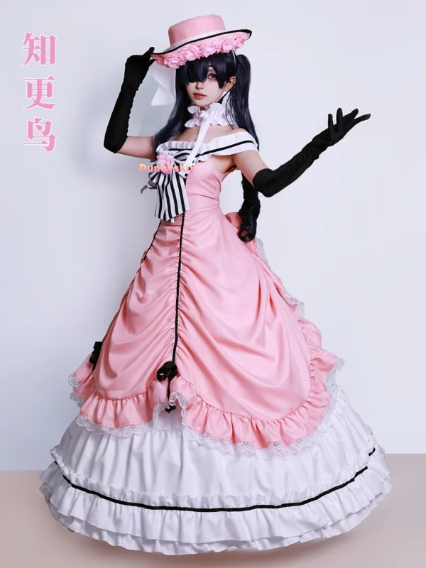 Anime Black Butler Kuroshitsuji Ciel Phantomhive Cosplay Sleeveless Lace Maid Cut Full Dress Uniform Outfit Princess Costumes - Image 2