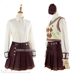 Anime Project Sekai Colorful Stage Feat Tenma Saki Cosplay Costume Wig Girl Fashion Top Short Skirt Vest Sets Carnival Lolita
