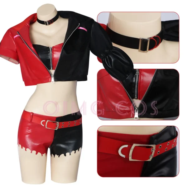 Harley Quinn Cosplay Costume The Joker Carnival Uniform Wig Anime Halloween Costumes Women Game - Image 5