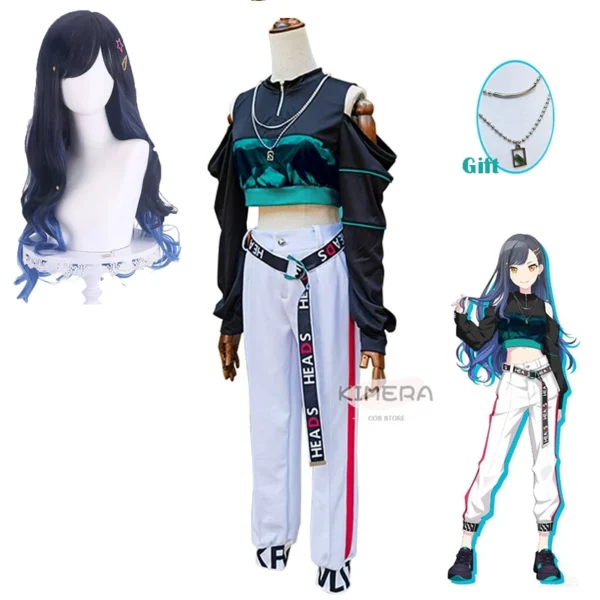 Project Sekai Shinonome Akito Shiraishi An Cosplay Costume Wig Suit Akt Anime Cosplay 2024 New Party Halloween Sport Cos Uniform