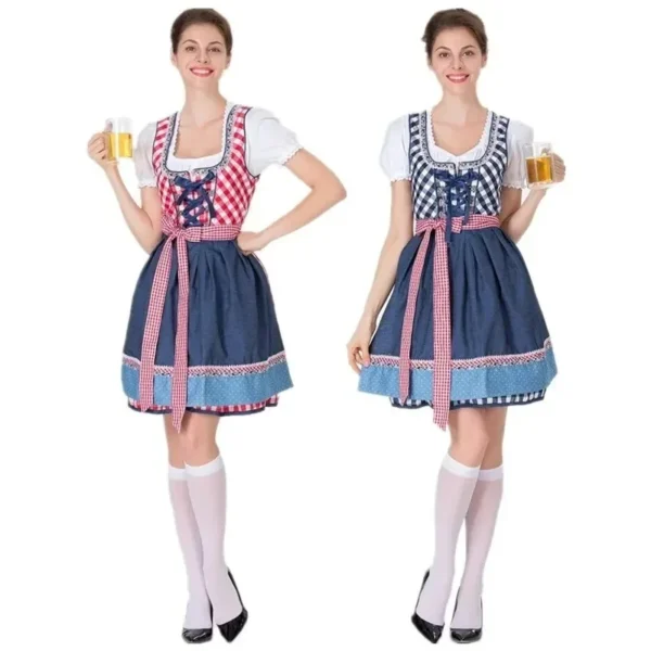 Woman Oktoberfest Costume Traditional Couple German Bavarian Beer Outfit Cosplay Halloween Carnival Festival Party Clothes