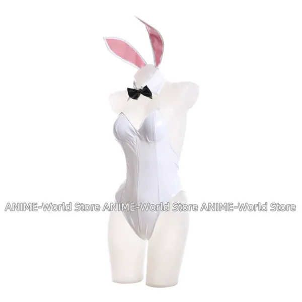 Tokisaki Kurumi Bunny Cosplay Costumes Date A Bullet Halloween Cosplay Anime White Sexy Bunny Cute Girl Jumpsuits Sets - Image 4