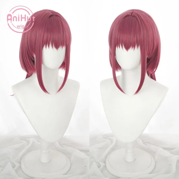 【AniHut】Youtuber Hololive Houshou Marine VTuber Red Cosplay Wigs SIX VER. Heat Resistant Synthetic Cosplay Hair Houshou Marine - Image 5