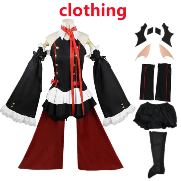 Seraph Of The End Krul Tepes Cosplay Costume Uniform Anime Owari no Seraph Witch Vampire Curl tepes Clothes For Women - Image 2