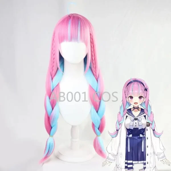 Anime VTuber Hololive Minato Aqua SJ School Uniform Dress Cute Suit Cosplay Costume Wigs shoes Tail For Women Girls Halloween - Image 5