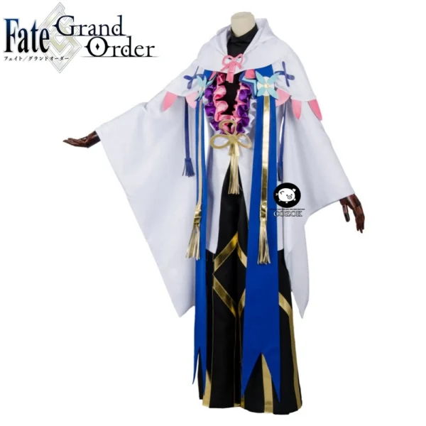 Fate Grand Order Caster Merlin Ambrosius Carnival Cosplay Costume Full Set Free Shipping - Image 4