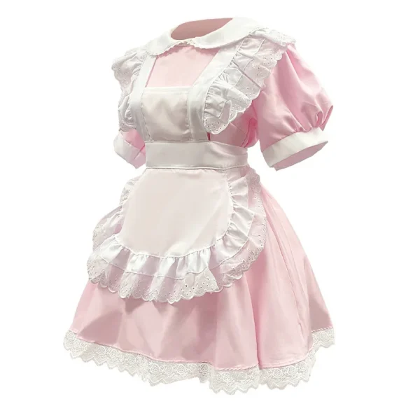 2024 New Sweet Maid Outfit Pink Lolita Cosplay Loli Maid Outfit Anime Cosplay Halloween Costumes for Women Anime Cosplay - Image 2