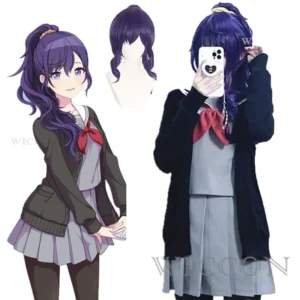 Asahina Mafuyu Cosplay Costume Wig JK Sweater Uniform Game Project Sekai Colorful Stage Cosplay Halloween Party Outfit For Women
