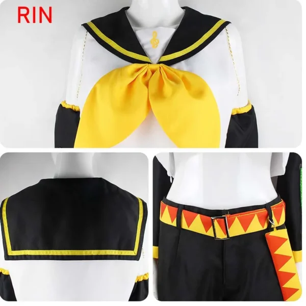 Anime Rin Len Cosplay Costume Len Rin Cosplay Len Costume Kagamine JK Uniform for Halloween Comic Con Outfits - Image 5